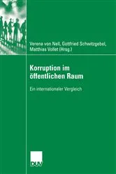 Book cover of Korruption im öffentlichen Raum by Verena von Nell