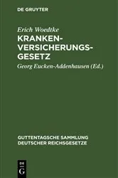 Book cover of Krankenversicherungsgesetz (10th ed.) by Erich Woedtke