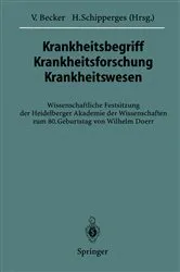 Book cover of Krankheitsbegriff Krankheitsforschung Krankheitswesen by Volker Becker