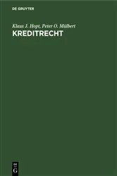 Book cover of Kreditrecht by Unknown