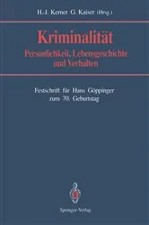 Book cover of KriminalitÃ¤t by Hans-JÃ¼rgen Kerner