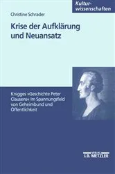 Book cover of Krise der Aufklärung und Neuansatz by Christine Schrader