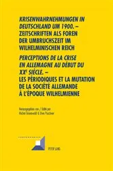 Book cover of «Krisenwahrnehmungen in Deutschland um 1900