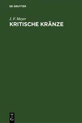 Book cover of Kritische Kränze by J. F. Meyer