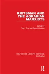 Book cover of Kritsman and the Agrarian Marxists (RLE Marxism) by Terry Cox