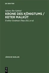 Book cover of Krone des Königtums / Keter malkût by Salomo Ibn Gabriol