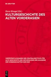 Book cover of Kulturgeschichte des alten Vorderasien by Horst Klengel