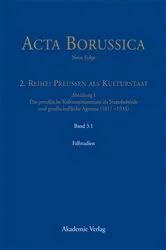Book cover of Kulturstaat und Bürgergesellschaft im Spiegel der Tätigkeit des preußischen Kultusministeriums – Fallstudien by Bärbel Holtz