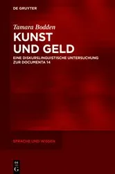 Book cover of Kunst und Geld by Tamara Bodden