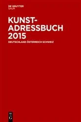 Book cover of Kunstadressbuch Deutschland, Österreich, Schweiz 2015 (25th ed.) by K.G. Saur Verlag