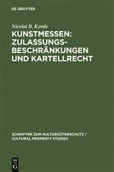 Book cover of Kunstmessen: Zulassungsbeschränkungen und Kartellrecht by Unknown