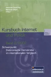 Book cover of Kursbuch Internet und Politik by Alexander Siedschlag