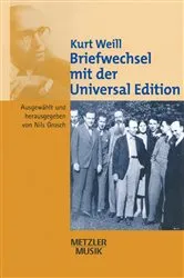 Book cover of Kurt Weill: Briefwechsel mit der Universal Edition by Nils Grosch