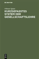 Book cover of Kurzgefasstes System der Gesellschaftslehre by Unknown