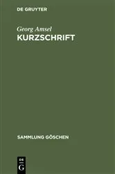 Book cover of Kurzschrift (2nd ed.) by Georg Amsel