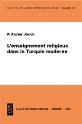 Book cover of L' enseignement religieux dans la Turquie moderne by Xavier Jacob