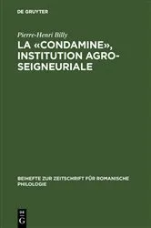 Book cover of La «condamine», institution agro-seigneuriale by Pierre-Henri Billy
