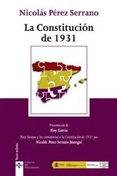 Book cover of La Constitución de 1931 by Nicolás Pérez Serrano