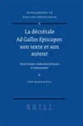 Book cover of La décrétale Ad Gallos Episcopos: son texte et son auteur by Yves-Marie  Duval