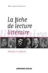 Book cover of La fiche de lecture littéraire by Marie-Anne Charbonnier