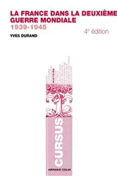 Book cover of La France dans la Deuxième Guerre mondiale by Yves Durand