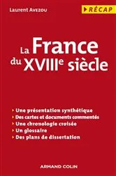 Book cover of La France du XVIIIe siècle by Laurent Avezou
