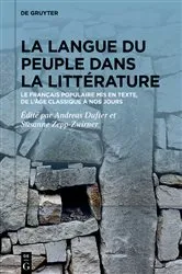 Book cover of La langue du peuple dans la littérature by Andreas Dufter