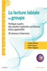 Book cover of La lecture labiale en groupe by Justine Wathour