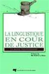 Book cover of La linguistique en cour de justice by Unknown