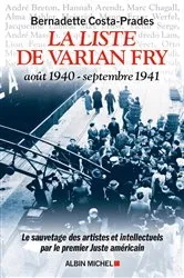 Book cover of La Liste de Varian Fry (Août 1940 septembre 1941) by Bernadette Costa-Prades