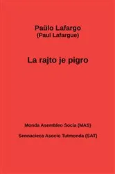 Book cover of La rajto je pigro by Kribo
