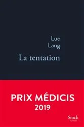 Book cover of La tentation by Luc Lang