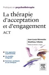 Book cover of La thérapie d'acceptation et d'engagement by Jean-Louis Monestès