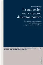 Book cover of La traducción en la creación del canon poético by Unknown