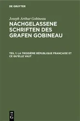 Book cover of La Troisième République française et ce qu'elle vaut by Ludwig Schemann