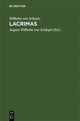 Book cover of Lacrimas by Wilhelm von Schuetz
