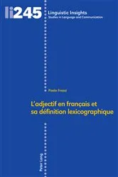 Book cover of L’adjectif en français et sa définition lexicographique by Maurizio Gotti