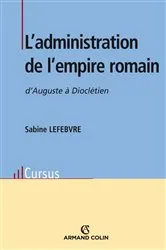 Book cover of L'administration de l'empire romain by Unknown