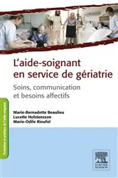 Book cover of L'aide-soignant en service de gériatrie by Marie-Odile Rioufol