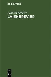 Book cover of Laienbrevier (19th ed.) by Leopold Schefer