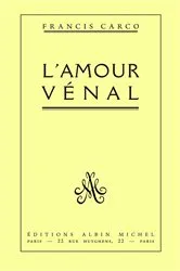 Book cover of L'Amour vénal by Francis Carco