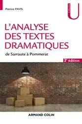 Book cover of L'analyse des textes dramatiques - 3e éd. (3rd ed.) by Patrice Pavis