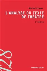 Book cover of L'analyse du texte de théâtre by Michel Pruner