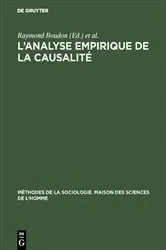 Book cover of L’analyse empirique de la causalité by Raymond Boudon