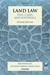 Book cover of Land Law (2nd ed.) by Ben McFarlane