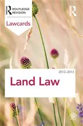 Book cover of Land Law Lawcards 2012-2013 (8th ed.) by Unknown
