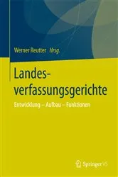 Book cover of Landesverfassungsgerichte by Werner Reutter