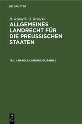 Book cover of Landrecht, Band 2 by H. Rehbein