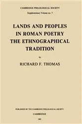 Book cover of Lands and Peoples in Roman Poetry by Richard F. Thomas