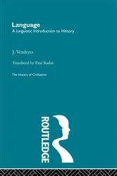 Book cover of Language: A Linguistic Introduction to History by J. Vendryes